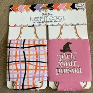 Halloween themed drink koozies/huggers NWT